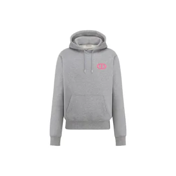 DIOR Logo Embroidered Drawstring Hoodie