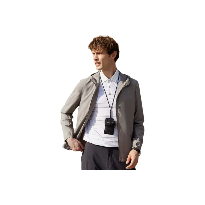 GOLDLION Jackets Coats Men's Light Coffee-0