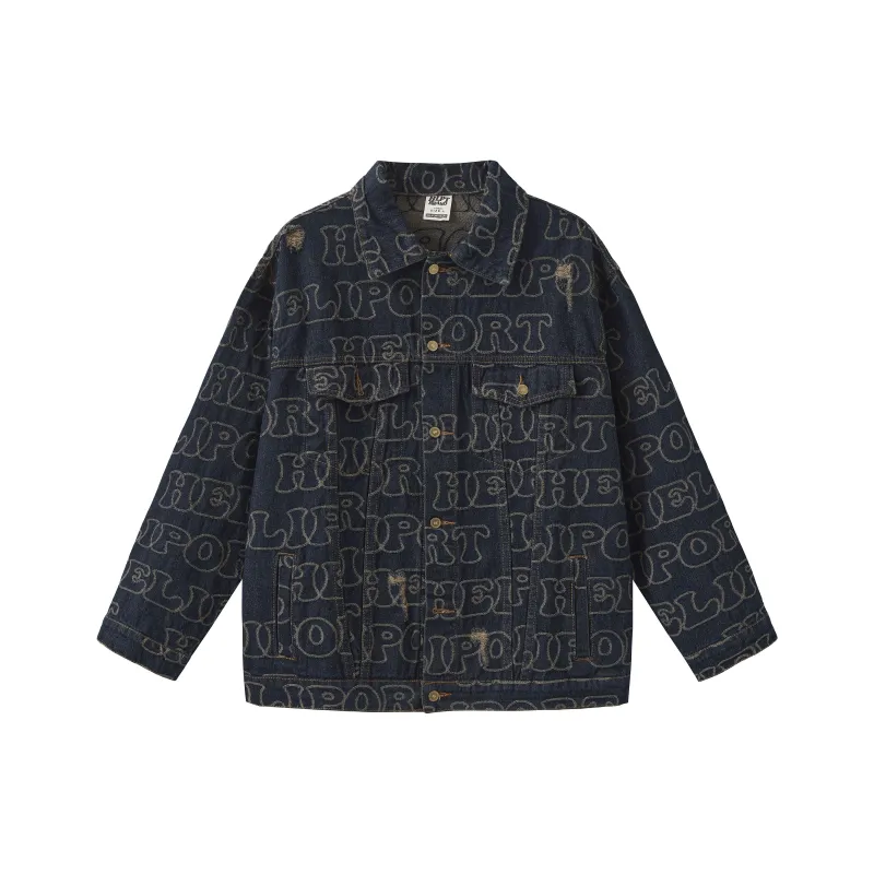 HELIPORT Denim Jacket Unisex Dark Blue-0