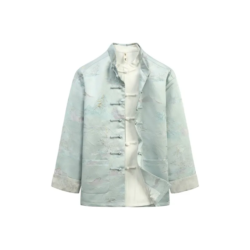 XUANSHENG Jackets Coats Men's Landscape Painting-0