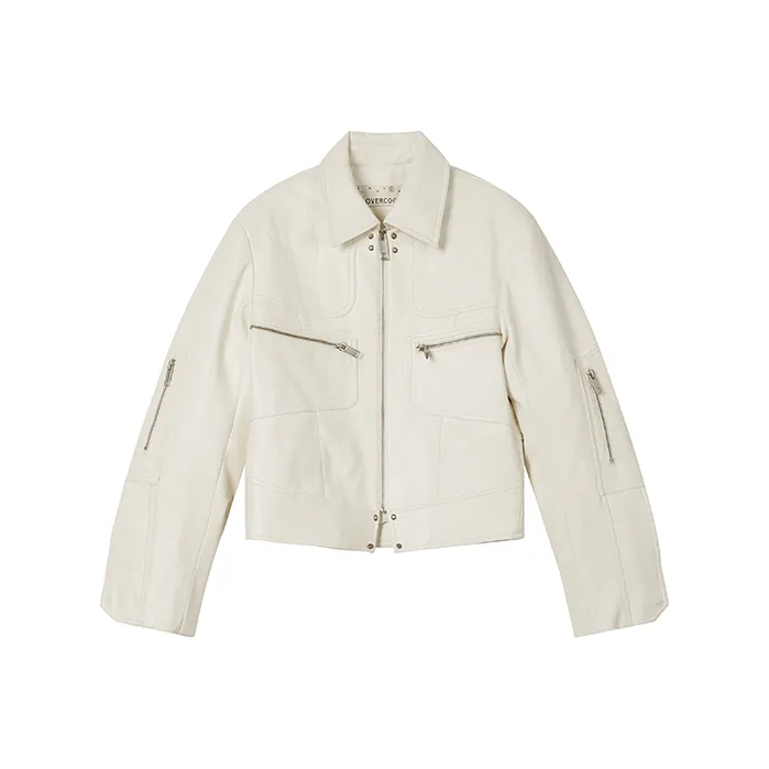 OVERCOOL FW24 Jackets Coats Unisex Ecru-0