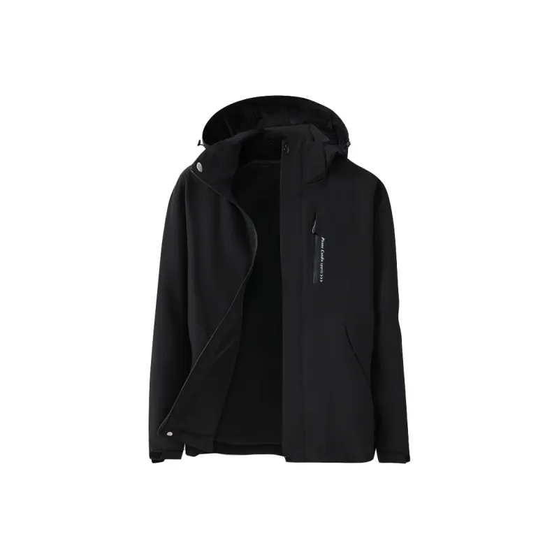 PIERRE CARDIN Jackets Coats Unisex Phantom Black-0