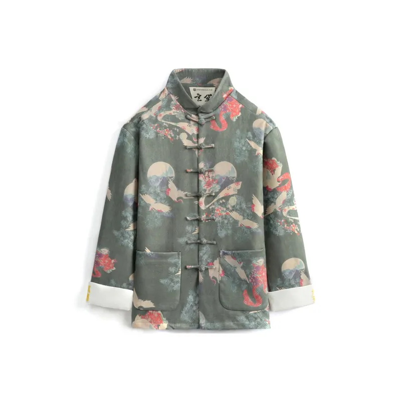 XUANSHENG Jackets Coats Men's Nine Days Of Phoenix Dance-0
