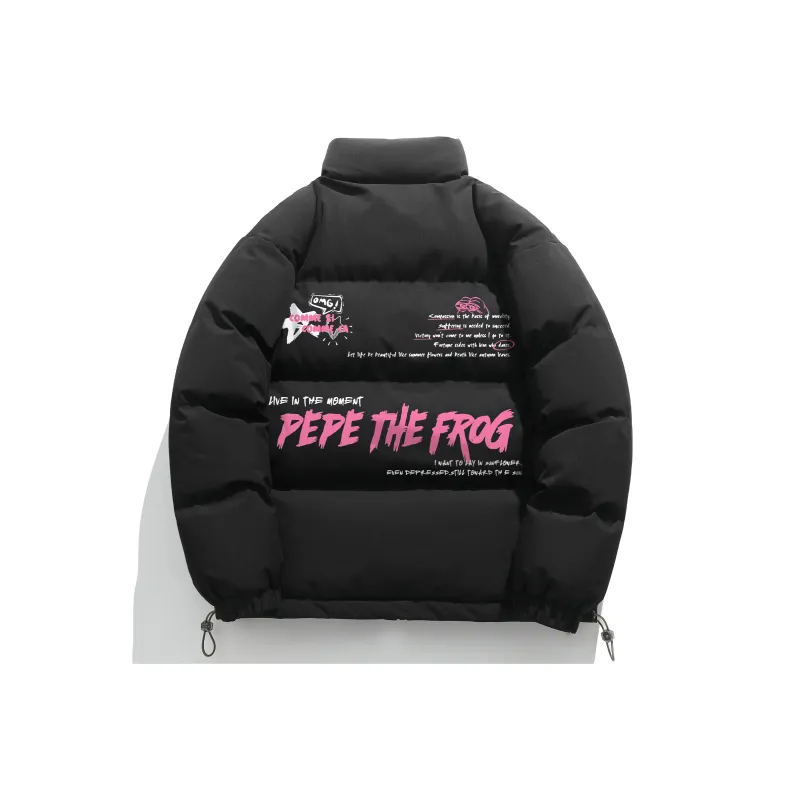 Pepe The Frog Puffer Jacket Unisex-0
