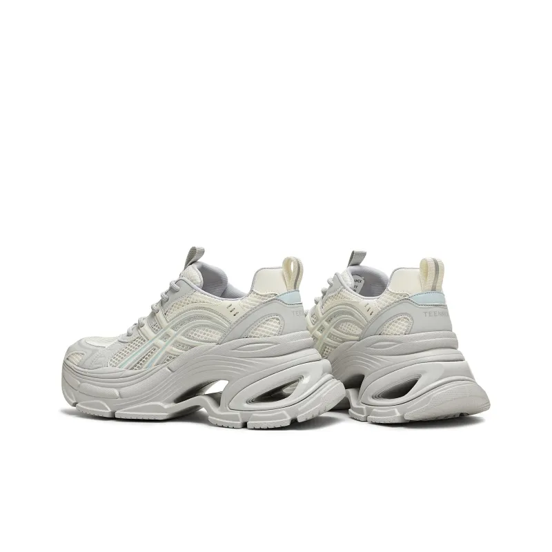 Teenmix Cut Out Planet Cushioning, Slip Resistant, Lightweight, Height Enhancing Low Top Chunky Sneakers Women's-9
