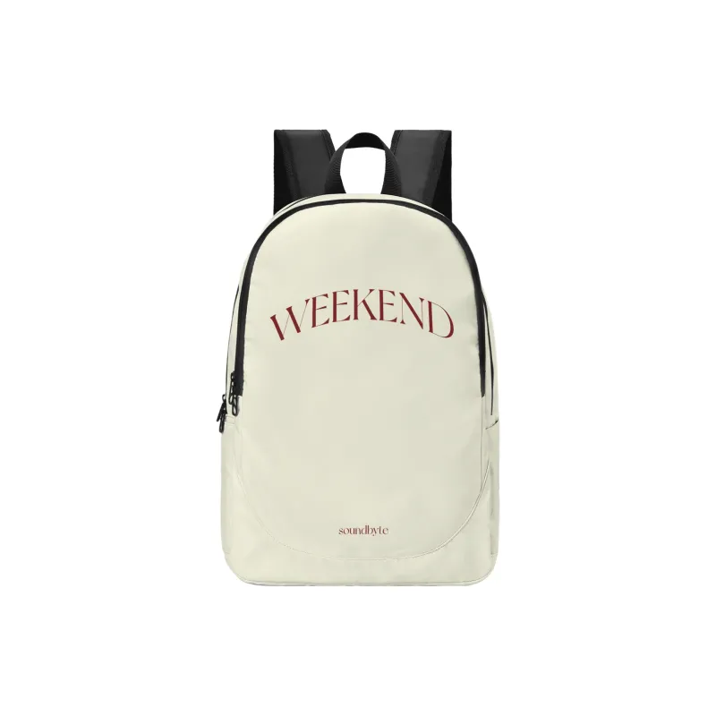 ONRF SOUNDBYTE Collaboration Polyester Backpack Medium Size Unisex White-0
