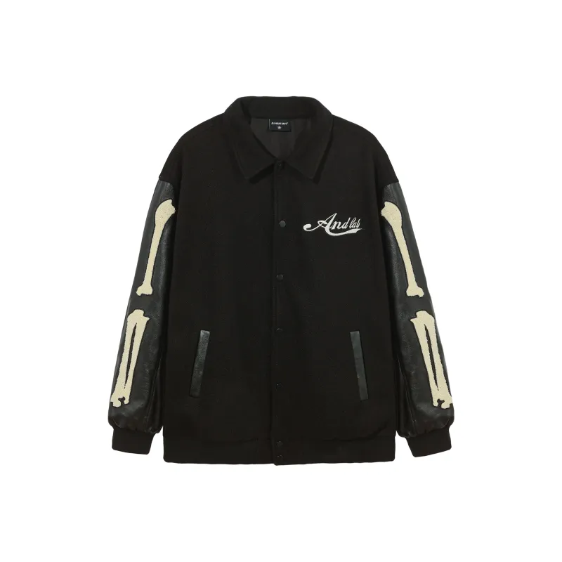 ALL NIGHT DAYS Baseball Jacket Fall Unisex-0