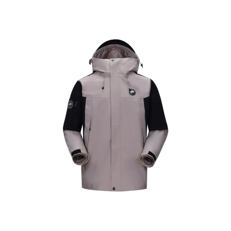 Panda Carefree Play Series Warm Water-Resistant Rainproof Windproof Windbreaker Jacket Unisex-27