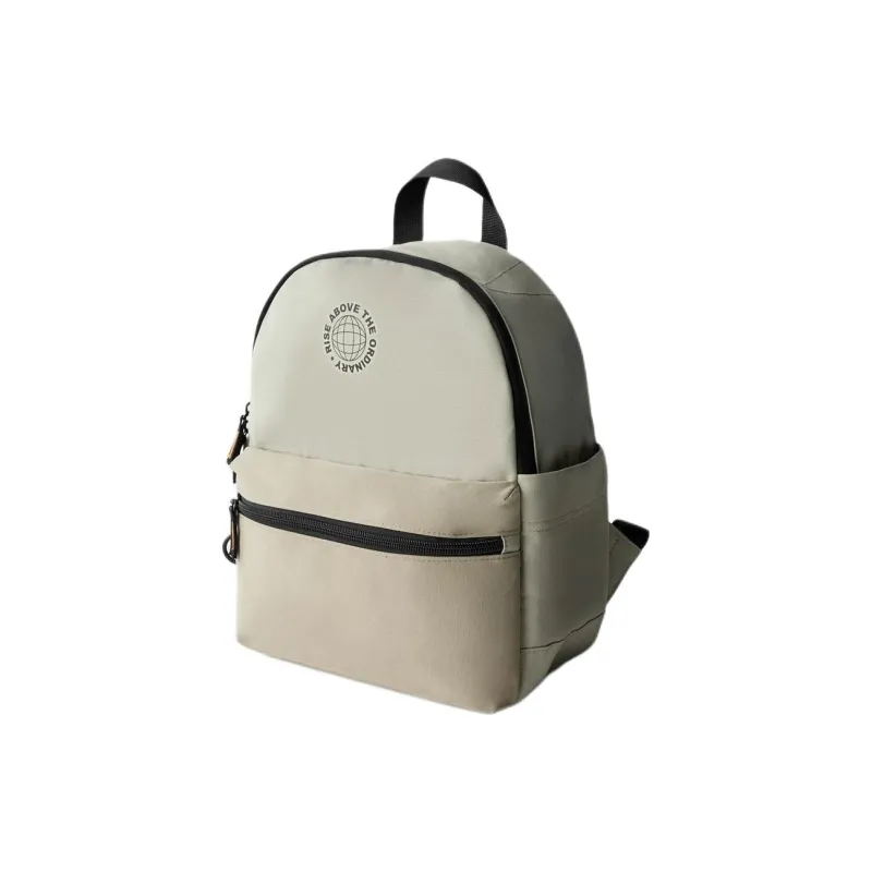 ZARA Polyester Backpack Mini Men's Taupe-2