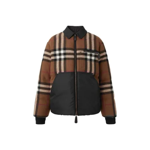 Burberry Exaggerated Checked Zipped Down Puffer Stella Jacket