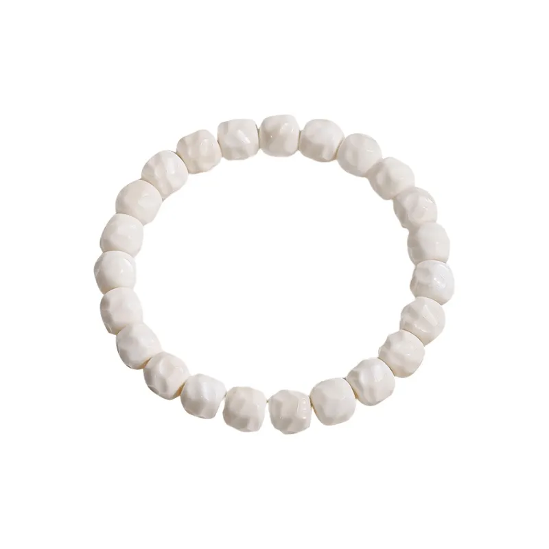 Zhiyi White Jade Bodhi Bracelets Unisex-0