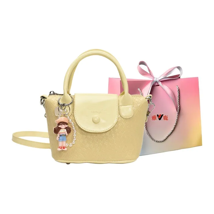Yalu PU Handbag Regular Women's Light Blue/Yellow/Black/Silver/Ecru-7