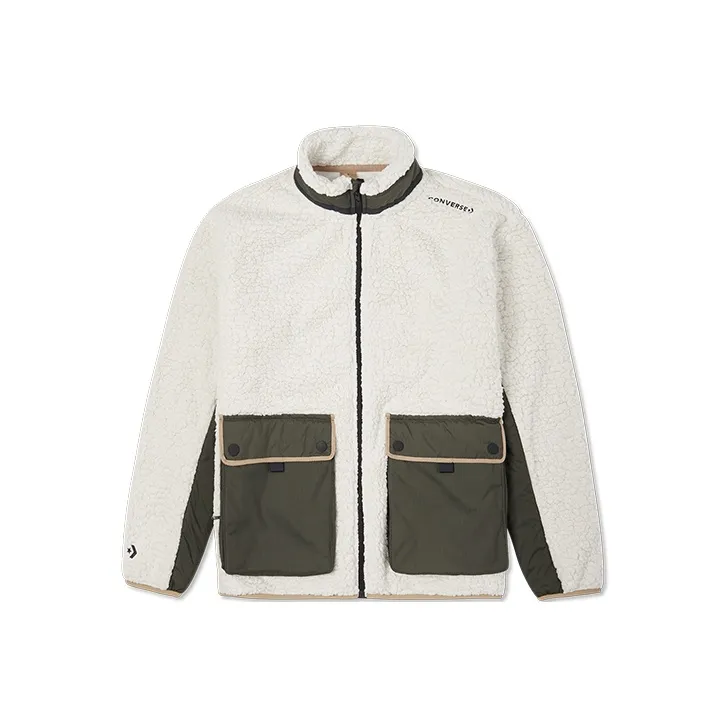 Converse Velvet Jackets Men White-0