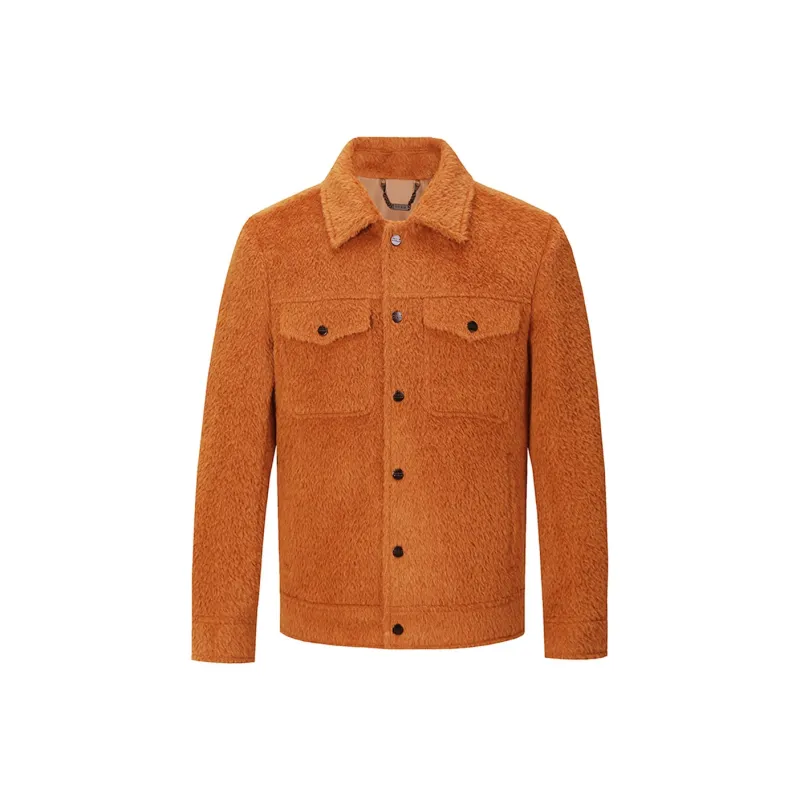 DAVID NAMAN FW23 Coats Men's Orange-0