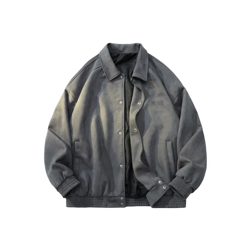 Tre Club Velvet feel Coat Unisex Greige-2