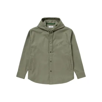 LACOSTE Shirt Style Jackets & Coats Men's Khaki