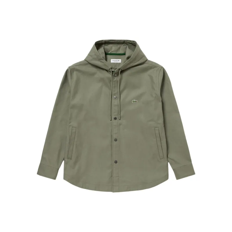 LACOSTE Shirt Style Jackets & Coats Men's Khaki-0