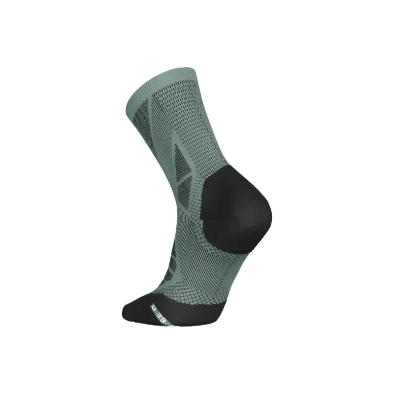 DECATHLON KIPRUN Strap Run900 Running Socks Unisex 1 Pack Cyan Jade/Smoked Black/Smoky Black-0