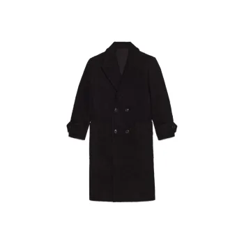 AMIPARIS Double-breasted Virgin Wool Overcoat