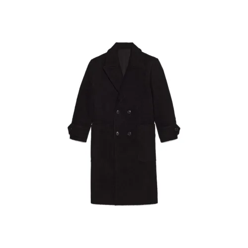 AMIPARIS Double-breasted Virgin Wool Overcoat
