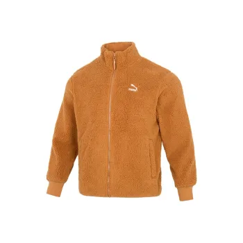 PUMA Velvet Jackets Men Earth Yellow