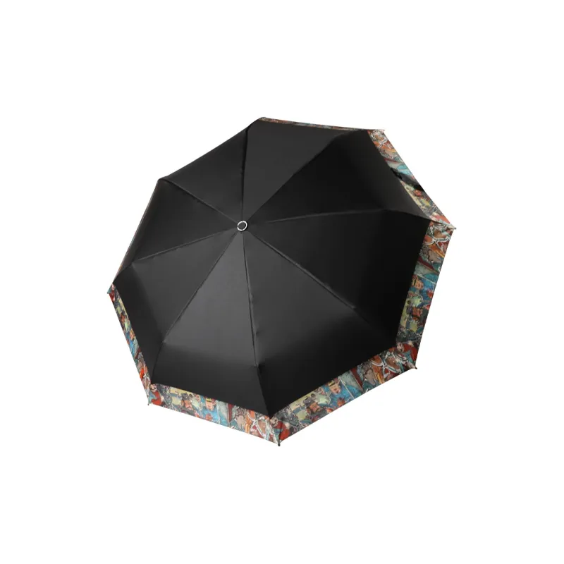 RABBITUU Sun Protection Rebound Automatic Umbrella For Men, Portable & Foldable, Dual Use For Sunny And Rainy Days-3