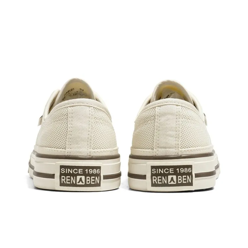 RENBEN Breathable And Lightweight Low Top Canvas Shoes Women's-14