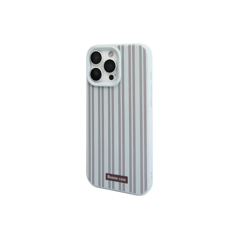 Wei Xin Silicone Material Blue Brown Stripes Stand Phone Cases Compatible With IPhone 16/15 Pro Max/Apple 13/14 Pro/Max-6