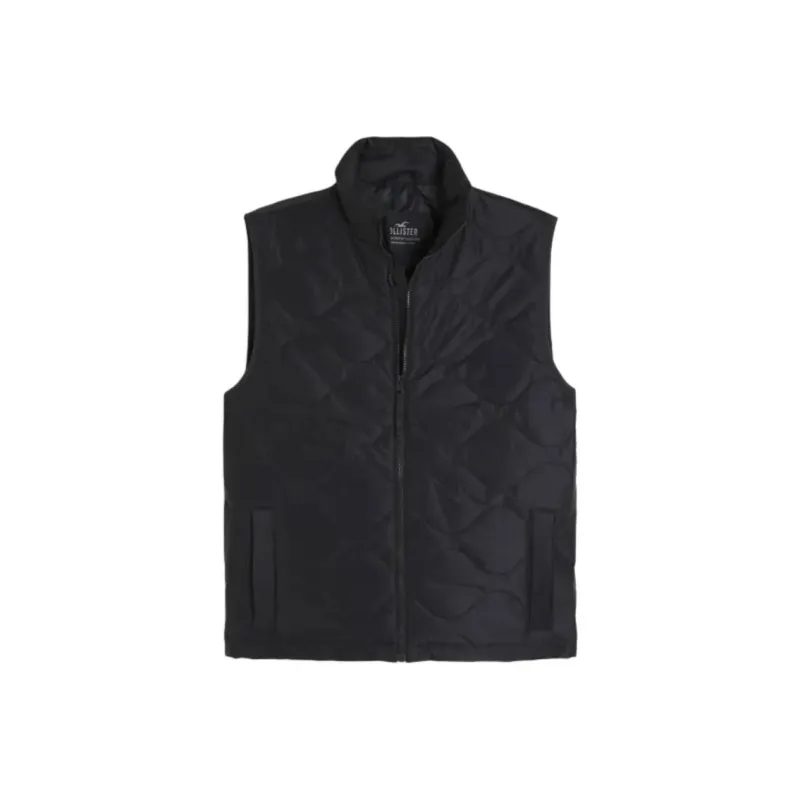 Hollister Vests Men Black-0