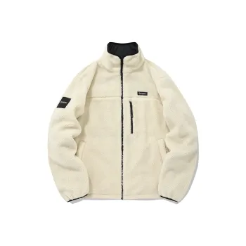 COVERNAT Velvet Jackets Unisex Ivory White