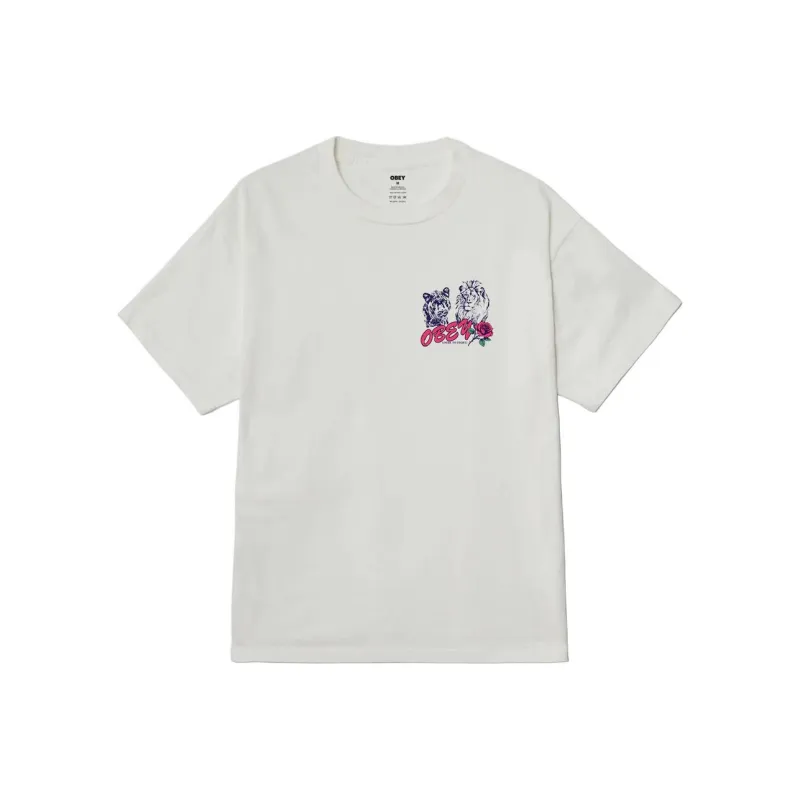 Obey T Shirt Men's Vintage White-0