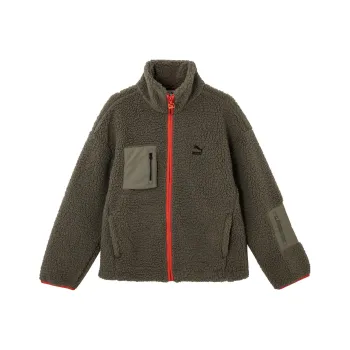 PUMA Velvet feel Coat Men's Gray Red