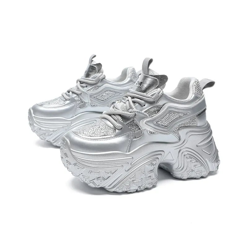 ZHR Bright Life Abrasion Resistant Coverage Low Top Chunky Sneakers Women's-6