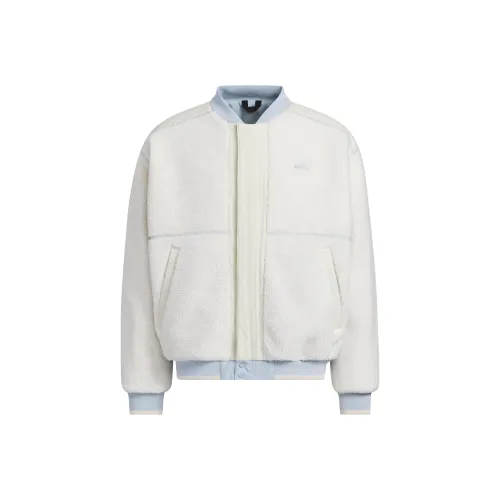 Adidas Velvet Jackets Men Pink White