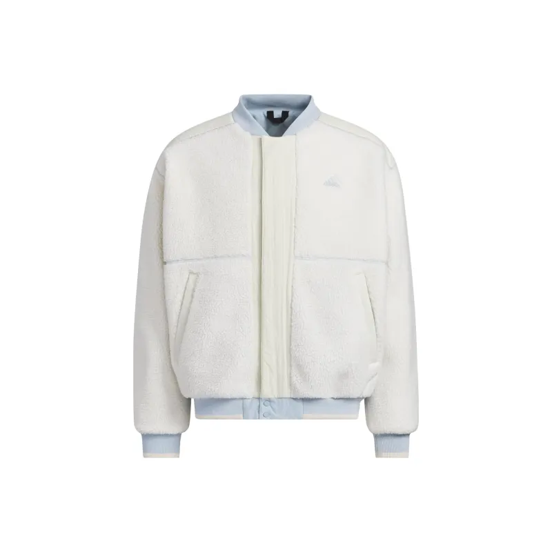 Adidas Velvet Jackets Men Pink White-0
