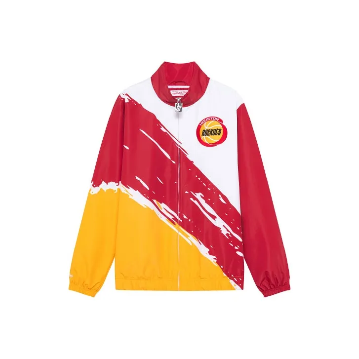 Mitchell Ness Jackets Men Red Yellow-0