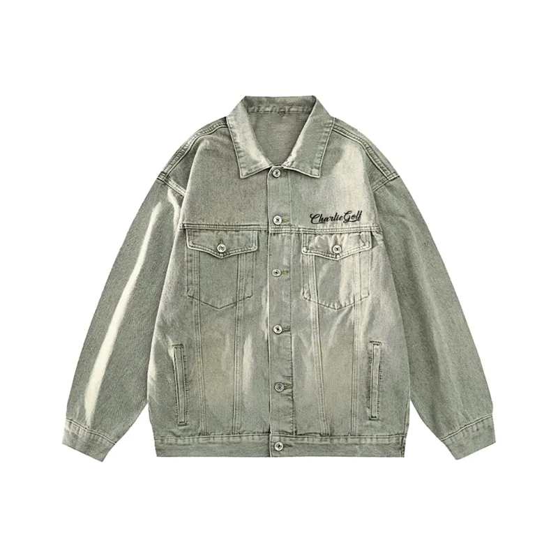 CHARLIE GOLF Denim Jacket Unisex-6