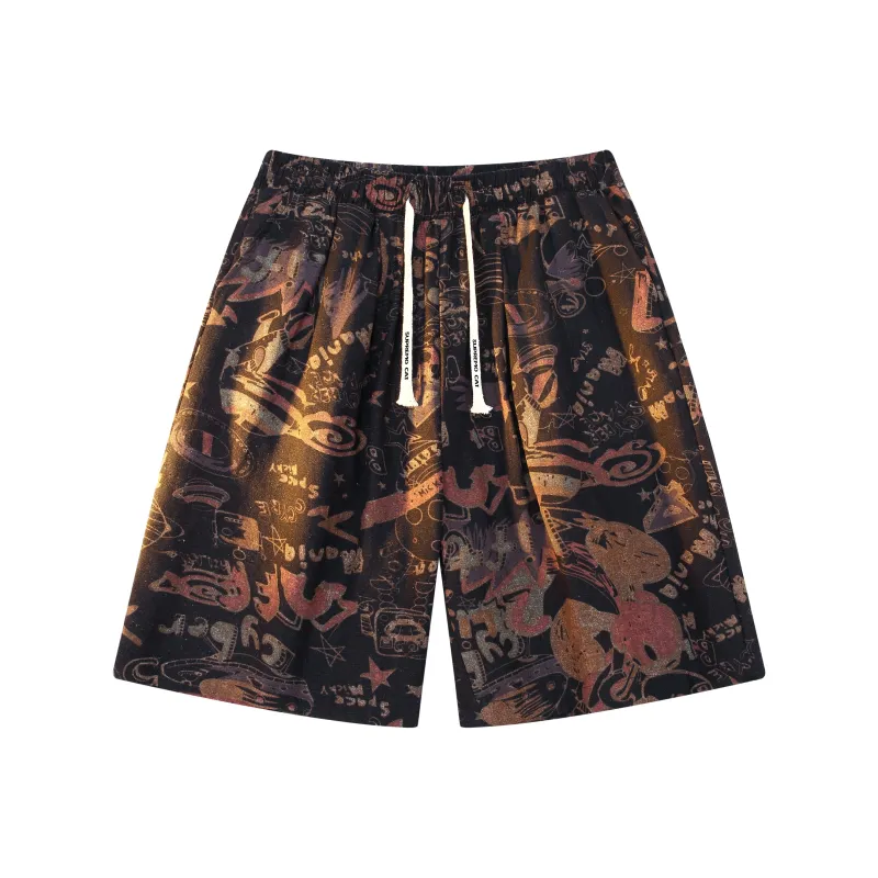 Supremo Cat Casual Shorts Unisex-4