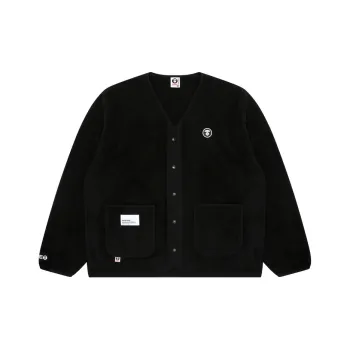 Aape Logo appliqué V neck Bomber Jacket