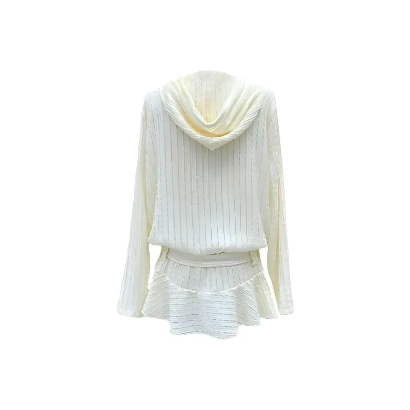 DOSOHEB Long Sleeved Dress Women's Apricot-1
