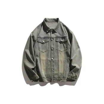 MIIOW Denim Jacket Unisex Dark Gray