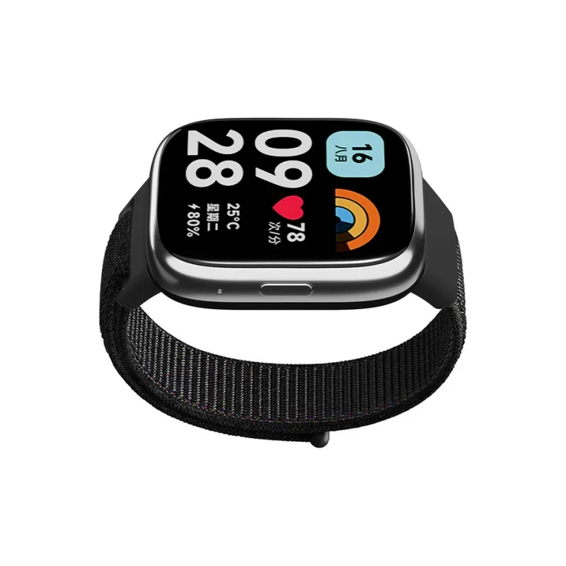 ZHENGGUANG Watch Band Apple Red Beige Compatibility Nylon Material-16
