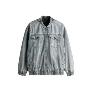 H&M Denim Jacket Men's Light Denim Blue