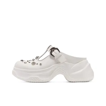 GG CC Rubber Sole Abrasion Resistant Slip Resistant Closed Toe Slippers Women's