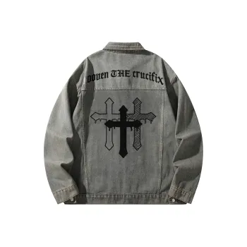 EOOVEN Denim Jackets Unisex