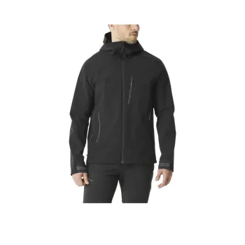 DECATHLON Waterproof And Breathable Warm Windbreaker Jacket Men's Smoked Black