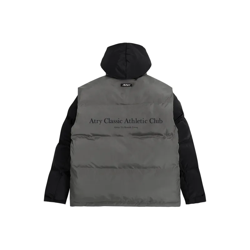 Atry Alphabet Slogan Series Puffer Jacket National Trend Minimalist Style Unisex Cold Resistant Coat Unisex-6