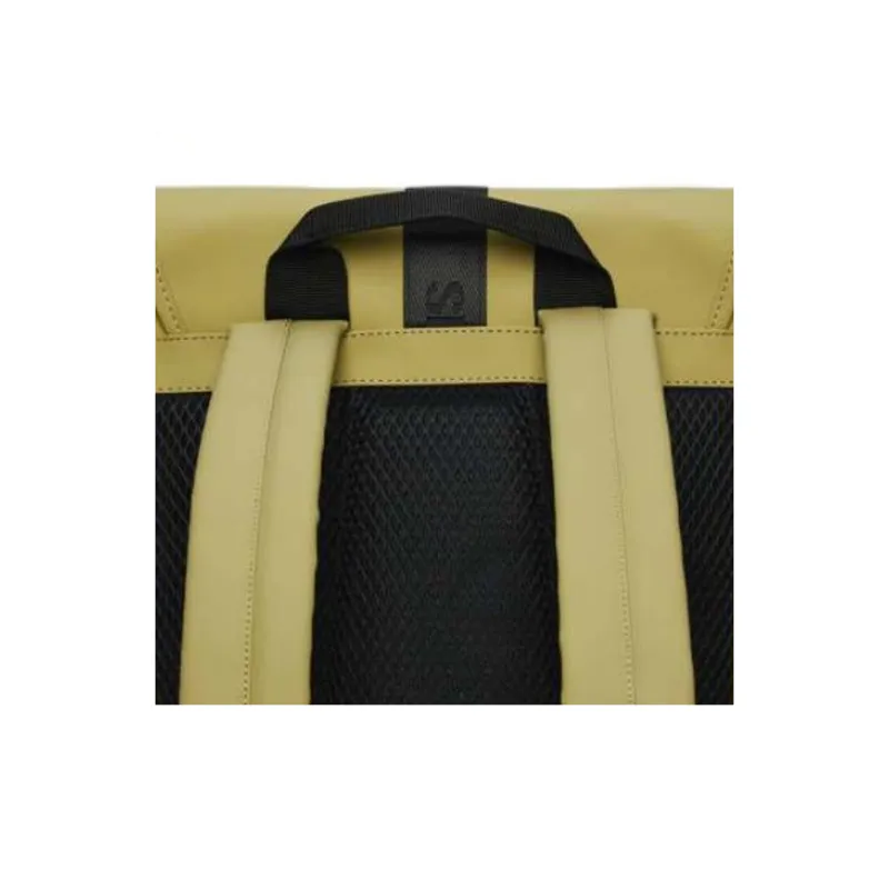 Rains Polyester Backpack Mini Unisex Khaki-4