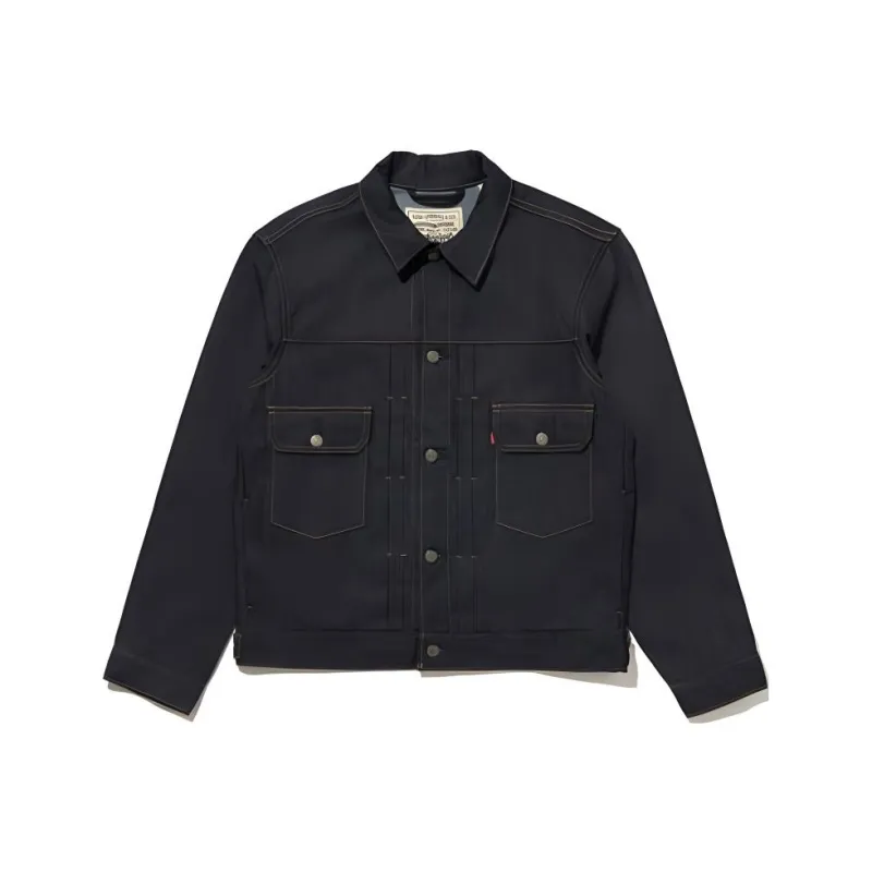 Levis WELLTHREAD Series Denim Jackets Men Dark Indigo-0
