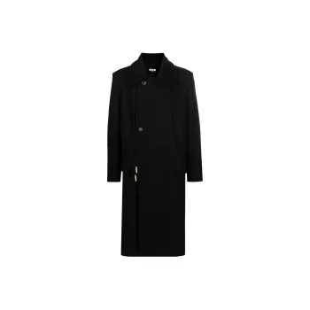 MSGM Coats Men Black